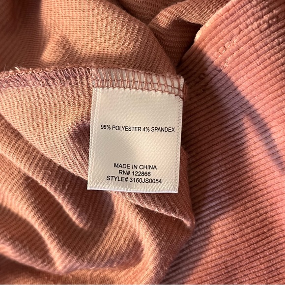 Pink Velvet Mock Neck Long Sleeve Shirt - Picture 6 of 8